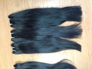 Double dessiné droit vietnamien de haute qualité de prolongements de cheveux humains vierges - Product Image 5