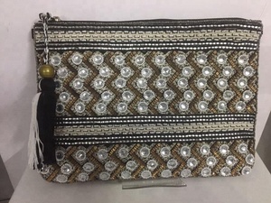 Pochette de soirée 2018 Style élégant Textile tissu et perles multicolore Durable cadeau en gros - Product Image 3