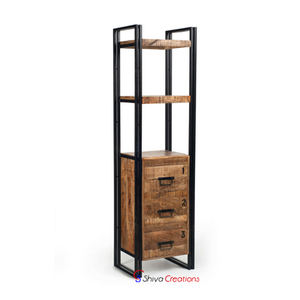 Mueble de Salón de Madera Rústica Industrial Antigua Shiva, Modelo IVF--171, de Hierro y Metal para Uso Doméstico - Product Image 1