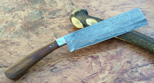 Couteau de cuisine en acier Damas fait main ZR253 Hachoir de chef professionnel avec manche en bois pour usage industriel extérieur OEM - Product Image 2