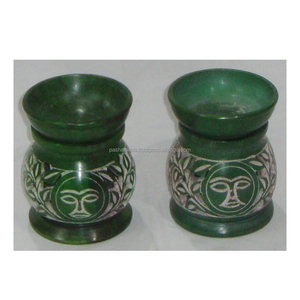 Difusores de Aroma de Aceite de Piedra Jabonosa de Color Verde - Product Image 1