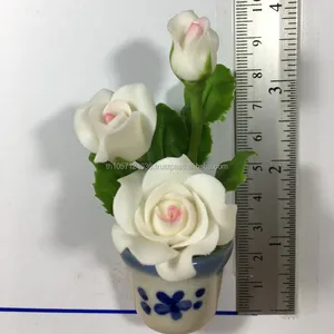 Frigorifero magnete Del Frigorifero Decorativo, regalo Mini Fiori in vaso di artigianato Thailandia