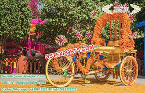 El último Buggy decorado con rickshaw para la entrada de la novia Decoración de la boda para la entrada de la novia - Product Image 3