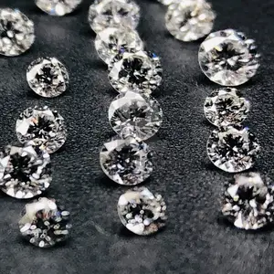 白色钻石1.5克拉DEF VVS VS SI EX HPHT松散实验室生长钻石圆形明亮切割