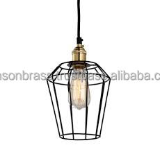 Jaula colgante balcón decoración techo colgante luz Metal Lámpara colgante Con hermosa sombra con metal - Product Image 4