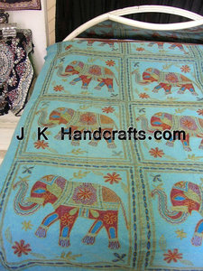 ผ้าฝ้าย100% ปักด้วยด้ายหลายสี - Product Image 2