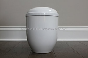 Urne en métal en laiton de style américain blanc de Brassworld Inde pour fournitures funéraires de crémation pour adultes - Product Image 4