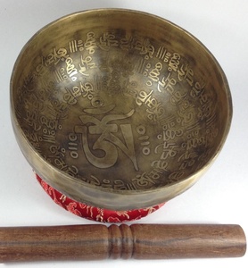 Bol chantant en Bronze tibétain le plus vendu Mantra bouddhiste sculpté pour la méditation religieuse Yoga thérapie par le son guérison-en métal - Product Image 3