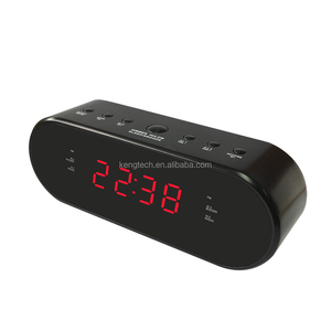 CT-3118 Desktop 0.9" Red LED Display USB Phone Charger FM PLL 10 Preset Radio Stations Digital Alarm Clock Radio