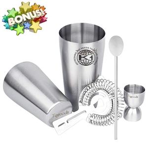 king Bar Tools Martini Shaker Muddler Jigger Mixing Spoon Strainers Bartender <b>Kit</b> Stainless Steel <b>Cocktail</b> Shaker Set - Product Image 2