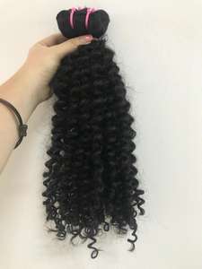 VENTE EN GROS REMY VIERGE VAPEUR BOUCLES CUTICULE ALIGNÉ DONNEUR UNIQUE NATUREL NOIR EXTENSIONS DE CHEVEUX HUMAINS DE HAUTE QUALITÉ - Product Image 2