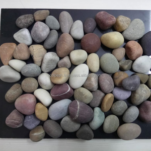 Sac de 10 kg de galets ronds multicolores en pierre naturelle polie Design moderne pour application paysagère - Product Image 2