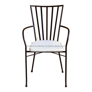 Sillas de muebles de alta demanda, silla con marco de Metal con cojín, asiento cómodo, sillas de comedor suaves para interiores y el hogar - Product Image 1