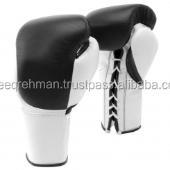 Gaf นวมต่อยมวยสำหรับผู้ชายและผู้หญิง, นวมชกมวยมวยไทย MMA ถุงมือออกกำลังกายหนัก16ออนซ์สีขาว - Product Image 4