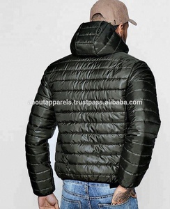 Nueva llegada barato elegante de los hombres de invierno Puffer abrigo de piel con capucha caliente transpirable acolchado prendas de vestir chaqueta acolchada - Product Image 3