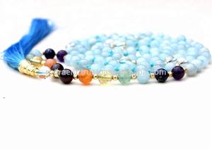 จักระพลอย7ลูกปัดมาลาสำหรับเป็นของขวัญทำด้วยมือสำหรับศิลปินชาวอินเดียสร้อยคอแฟชั่นสไตล์ทางศาสนา - Product Image 2