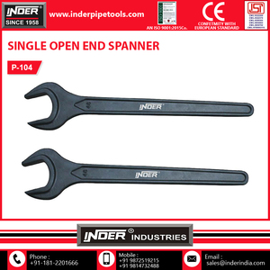 ประแจปลายแบนหัวแบนหัวเดียวชุบสังกะสีเครื่องมือช่าง - Product Image 4