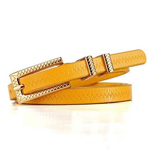 Cinturón de cuero de vaca estilo casual para mujer con hebilla de aleación - Product Image 6