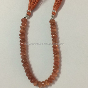 6mm 8mm Natural Sunstone Faceted Rondelle Gemstone Beads Strand para la fabricación de joyas al mejor precio al por mayor Shop Online Alibaba - Product Image 1