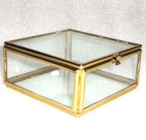 Cristal decorativo con marco de Metal, joyero para almacenamiento de joyas - Product Image 2