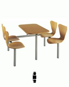 Mesa de cafetería escolar moderna personalizada, muebles de metal duraderos para comedor, aula, Universidad y uso en el salón - Product Image 1