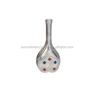 Customized Flower <b>Vase</b> Hammered Metal <b>Vase</b> Planter Metal Flower Pot/ Round Shape Metal Flower <b>Vase</b> Nickle Plated Home Decorative - Product Image 6