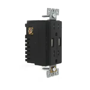 Shanghai Linsky dual Type A port USB Receptacle, US Standard Safety USB Receptacle