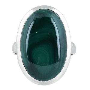 Green Malachite Oval Shape Gemstone Handmade 925 Sterling Silver <b>Ring</b> Handmade Jewelry Classic Style Fashion <b>Ring</b> <b>for</b> Women, <b>Men</b> - Product Image 1