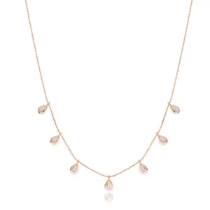 Colgante de Plata de Ley 925 con forma de gota, joyería elegante hecha a mano - Product Image 1