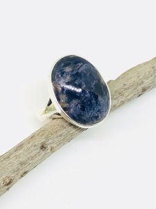 แหวนเพชรธรรมชาติทรงสี่เหลี่ยมรูปวงรีทรงลูกแพร์แฟนซีแหวนเพชรธรรมชาติสไตล์อินเดีย925เงินสเตอร์ลิงสีฟ้า - Product Image 4