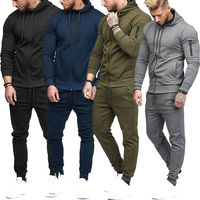 Ensemble pour homme avec haut à capuche et pantalon, survêtement de Jogging, nouvelle collection 2020
