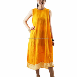 Robe longue pour femmes, robe tricotée, mi-mollet, décontractée, couleur unie, bon marché, été - Product Image 2