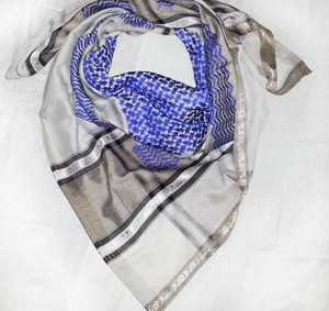 Écharpe arabe Shemagh en coton de Style carré Jacquard de qualité fine motif brodé réglable pour les musulmans colorés - Product Image 1