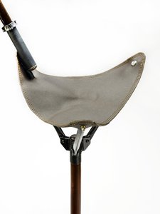 Silla de Cuero para Caza, Senderismo, Tiro y Caminatas, Silla Plegable con Soporte para Bastón/Silla de Pesca/Silla Trípode con Soporte para Bastón - Product Image 4