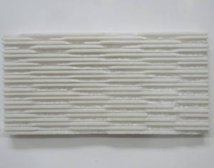 Dalle de dolomite polie blanche en cristal moderne Peigne en porcelaine Carreau de marbre ciselé pour projets de conception graphique de cuisine et de villa - Product Image 1