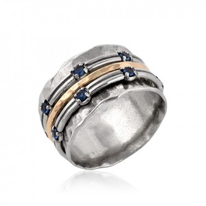 925 sterling silver jewelry plain <b>spinner</b> <b>ring</b> collection wholesale suppliers - Product Image 2