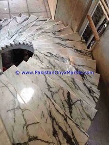 Escaleras de mármol de alta calidad, escalones de mármol negro azabache, diseño moderno de ZIARAT, decoración para el hogar y la Oficina, escaleras de mármol NATURAL - Product Image 3