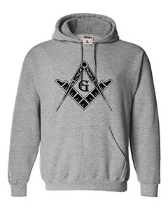 Freemason Square Compass Masonic Last Minute Christmas Zip Hoodie bordado logo HOODIE Sudadera de cuello redondo para mujer Freemason - Product Image 4