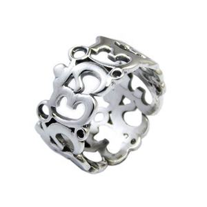 Diseño antiguo Om Lord 925 Anillo liso de plata Joyería Barato al por mayor Joyería de plata Eternidad Vermeil Anillos Proveedor - Product Image 1