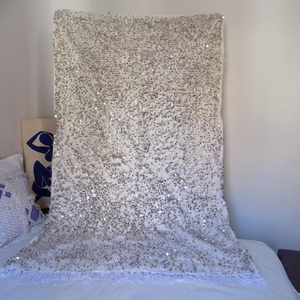 Moroccan Sequins Handira <b>Blanket</b> - Product Image 1