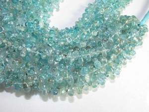 Cuentas de piedra de apatita natural con forma de lágrima y azul neón suave, calidad increíble para la fabricación de joyas, cuentas de piedras preciosas sueltas - Product Image 4