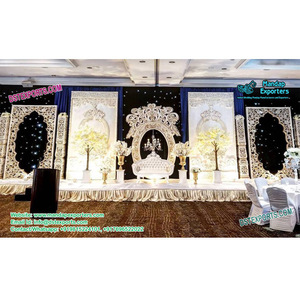 Conjunto de escenario de boda de estilo victoriano, decoración de escenario de boda india - Product Image 1