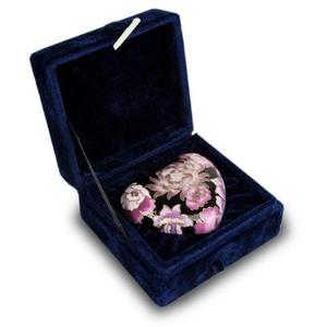 Classic Cloisonne Pink Heart with Stand and Velvet Box <b>Keepsake</b> Pets Cremation Urns <b>for</b> Funeral <b>Ashes</b> Metal Brass/Aluminum - Product Image 3