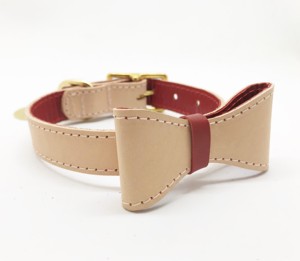 Collier de chien en cuir véritable de haute qualité produits de luxe pour animaux de compagnie marron toutes couleurs harnais laisse sac de friandises ensemble boucles durables - Product Image 3