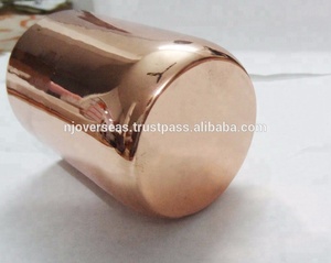 Vasos de agua de cobre martillado, hechos a mano, indios - Product Image 2