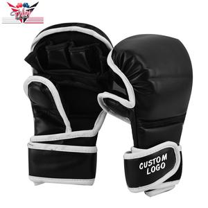 ถุงมือต่อยมวย Pu แบบมีโลโก้ตามสั่งถุงมือต่อยมวยมวยไทยนวมต่อย MMA การฝึกฝนเทควันโดถุงมือ MMA ขายส่ง - Product Image 3
