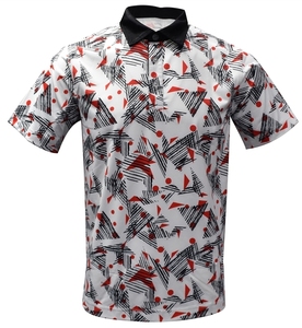 Camisetas de Golf de Manga Corta con Cuello en V para Hombre, Personalizadas con Logotipo, de Spandex/Poliéster, Transpirables y de Alta Calidad, Directo de Fábrica - Product Image 1