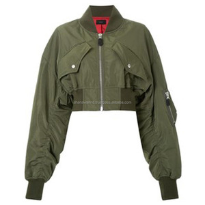 Chaquetas bomber para mujer, Top corto a la moda, al por mayor - Product Image 1