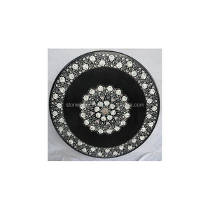 Incrustación de mármol negro pulido para mesa de comedor, mejor calidad, para sala de estar, cocina y uso de otros - Product Image 1