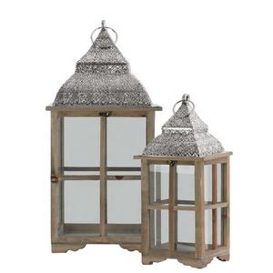 Nouvelle arrivée couleur blanche bougie lanterne métal et verre personnalisation disponible Ramadan décoration extérieure dans le prix de gros - Product Image 3